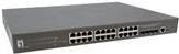 Levelone GtP-2871 - Switch - L3 Lite - Managed - 24 X 10/100/1000 (poe+) + 4 X 10 Gigabit Sfp+ - Desktop, An Rack Montierbar - Poe+ (400 W) (gtP-2871)