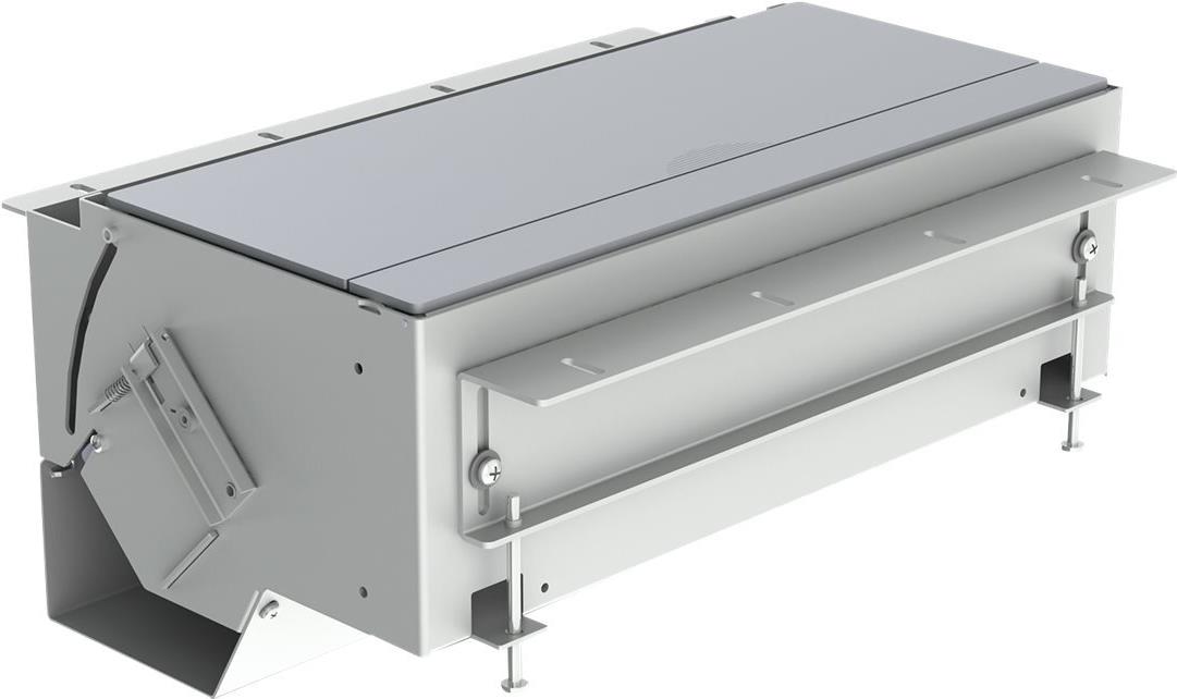 Kindermann Cableport Flex 4-Fold - Unterputzkasten - Silber, Ral 9006 (7448000010)