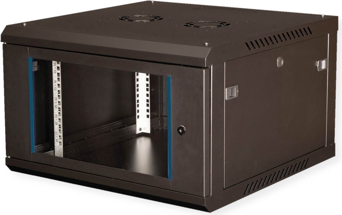 Value 19-Zoll Wandgehäuse 600x600mm Schwarz Bausatz - Wandgehäuse (26.99.0828)