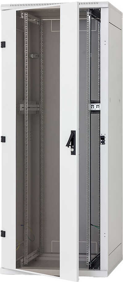 Triton 19"-Serverschrank/netzwerkschrank Rza Von - 42 He - Bxt 800x800 Mm - FronT-Sichttür - Rückwand - Zerlegbar - Lichtgrau (rzA-42-A88-CaX-N1)