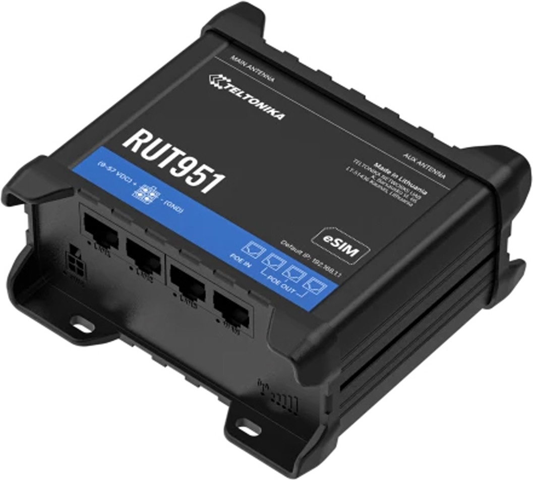 Teltonika Rut951 - Wireless Router - Wwan 3-PorT-Switch 2,4 Ghz (rut951b10j00)
