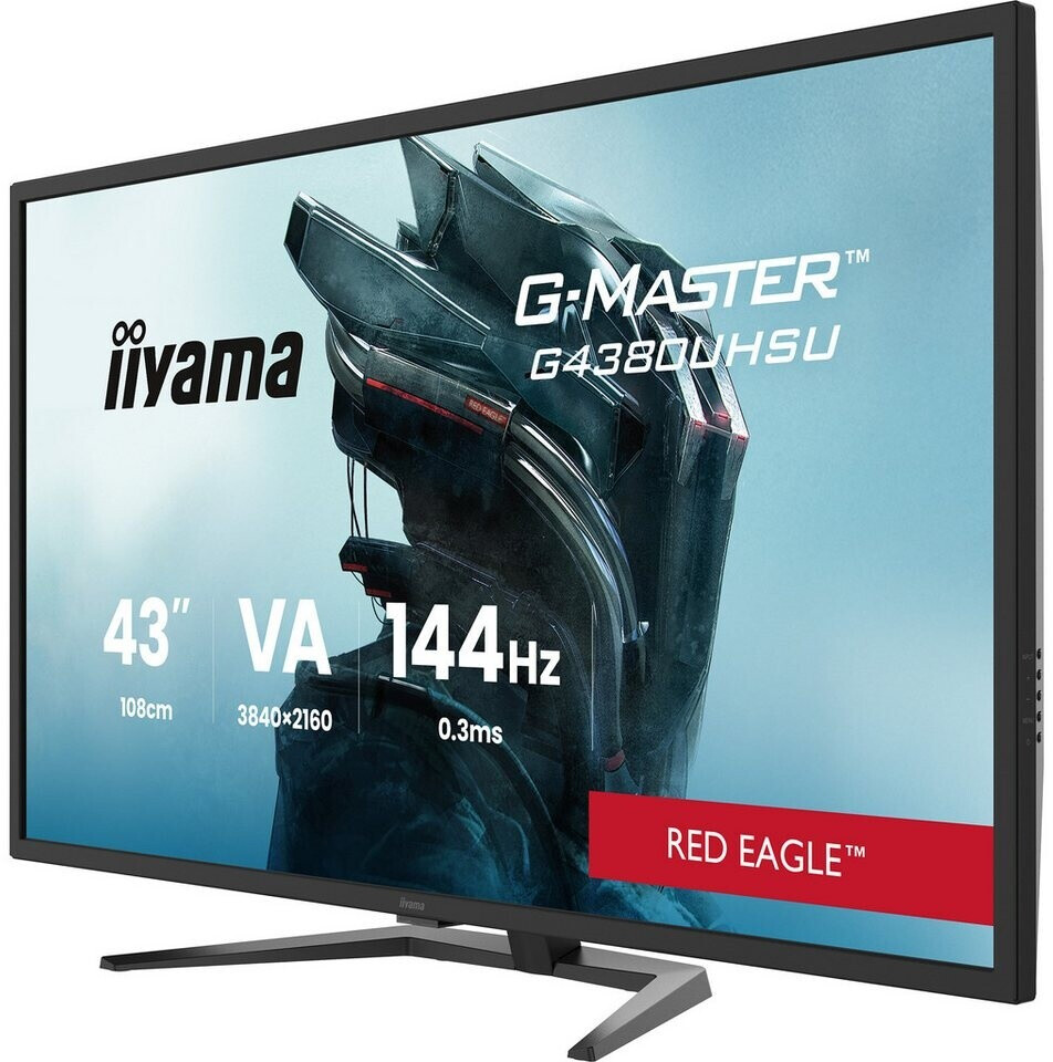 Iiyama 43" VA-Panel, PrO-Gaming, G-Master Red Eagle, Uhd 3840x2160@144hz, 0.4ms (mprt), 550cdm² Hdr, Freesync, Speakers 2x 7w, 2xhdmi 2.1, 2xdisplayp