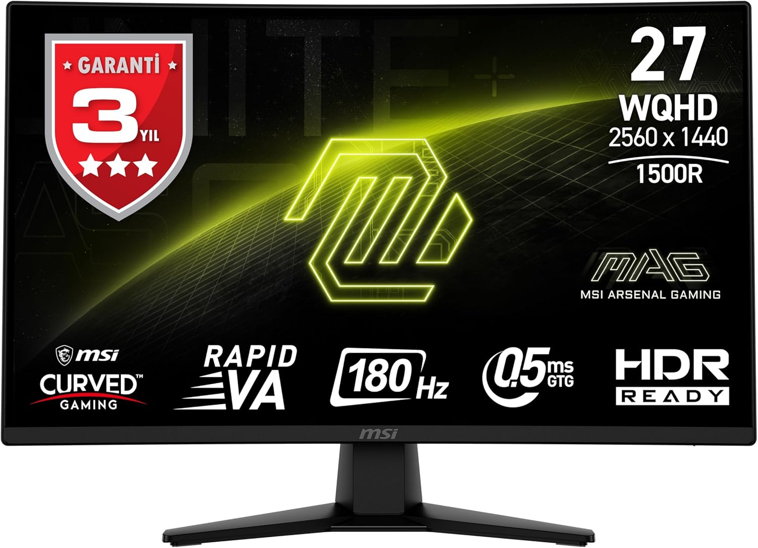 Msi Mag 274cqf Curved Gaming Tft Monitor 68,6 Cm (27") Wqhd Va (9s6-3ce31T-007)
