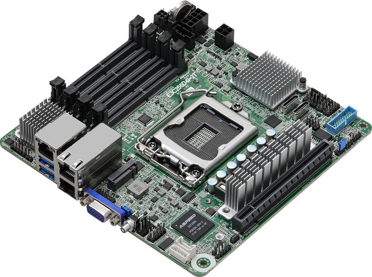 Asrock E3c256d4I-2t Motherboard Lga 1200 (socket H5) Mini Itx (e3c256d4I-2t)