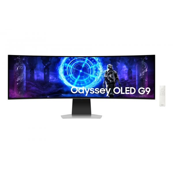 Samsung S49dg954su Monitor Pc 124,5 Cm [49] 5120 X 1440 Pixel Dual Qhd Oled Argento (samsung 49in Odyssey G95sd Oled Gam)