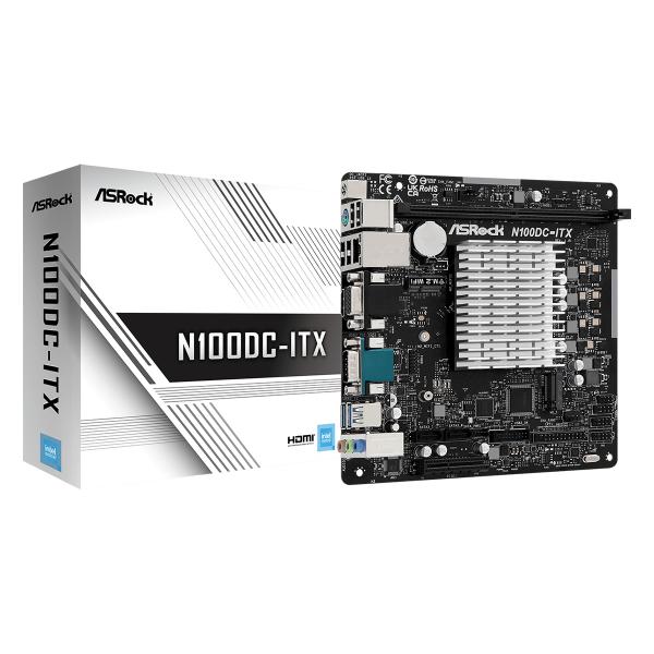 Asrock N100dC-Itx Na [cpu Integrato] Mini Itx (asrock N100dC-Itx Intel Q-Core N100 Re)