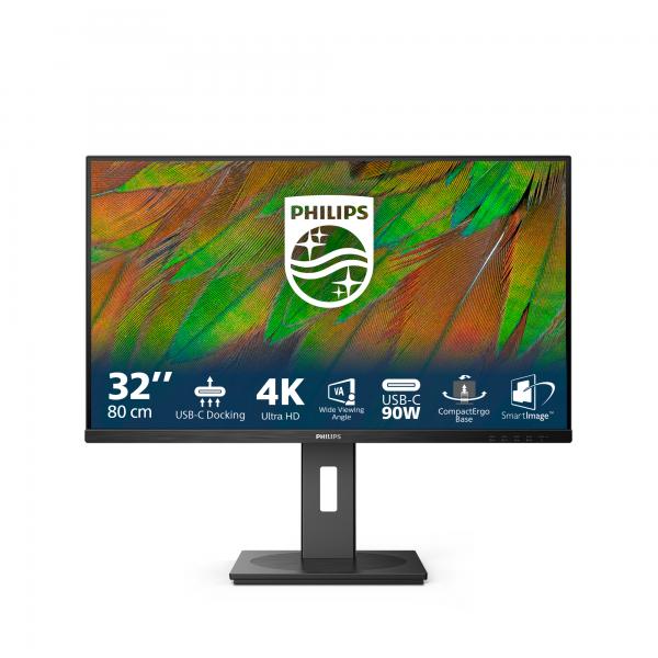 Philips 3000 Series 32b1u3900/00 Monitor Pc 80 Cm [31.5] 3840 X 2160 Pixel 4k Ultra Hd Lcd Nero (business Monitor 32b1u3900 4k Uhd Monitor With UsB-C