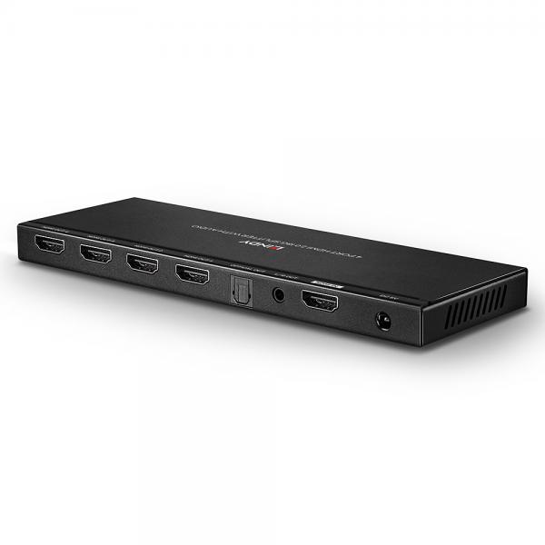 Lindy 38231 Ripartitore Video Hdmi 4x Hdmi (4 Port Hdmi 18g Splitter - Mit Audio Downscaling) - Image 4