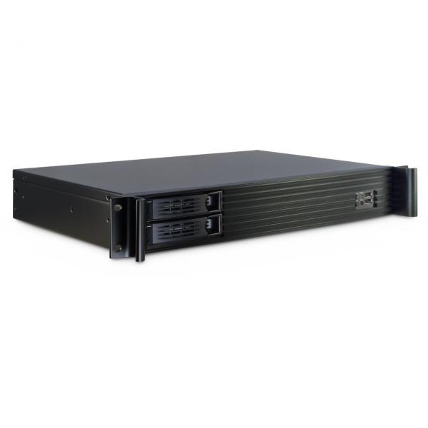 InteR-Tech 1.5U-1528l Supporto Nero (inteR-Tech Case Ipc Storage 1.5U-1528l)