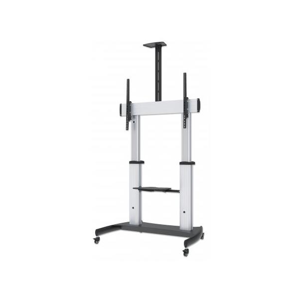 Manhattan 461672 Supporti A Parete Per Tv 2,54 M [100] Pavimento Argento (tv/monitor Trolley StanD- - 60-100in Vesa To 800x600mm 100kg)