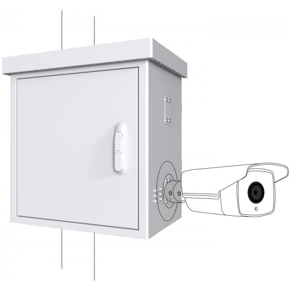Lanview Rcctv003 Rack 0u Bianco (maxi Radius Pole Mounted Cctv - Cabinet For 4 Cameras 650 X - 450 X 725mm - White - Warranty: 60m)
