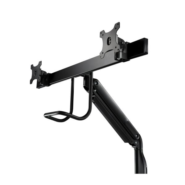 V7 Supporto Con Barra A Molla A Gas Resistente Per Monitor Doppio (dual Monitor Gas Spring Mount - Ergo Crossbar Handle Full Motion)