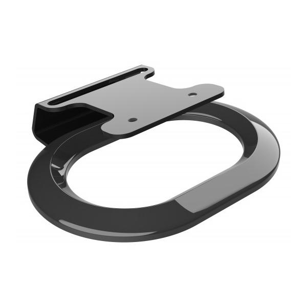 Flexson Flxe300ds1021 Supporto Da Parete Per Casse Acustiche Scrivania Acrilonitrile Butadiene Stirene [abs], Acciaio Inox Nero (flexson Desk Stand F