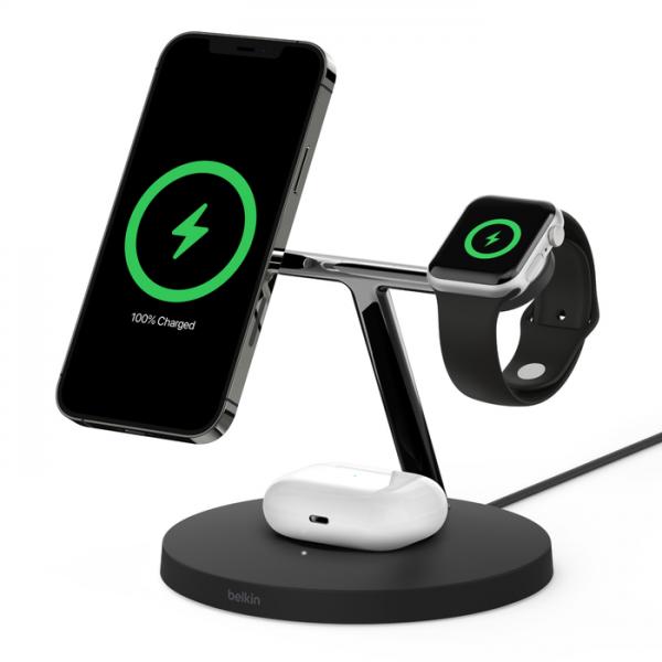 Belkin Boostcharge Pro Auricolare, Smartphone, Orologio Intelligente Nero Usb Carica Wireless Interno (belkin Boost Charge Pro Tr?dl?s Opladn)