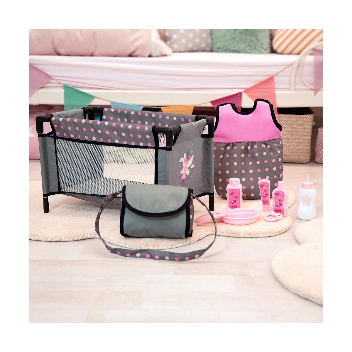 Accessori Per Bambole Reig 11 Pezzi Grigio Rosa - Image 6