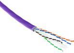 Act Cat 6a U/utp Solid Installation Cable, Lszh, Cpr Euroclass Eca 23awg, Violet 305 Meter C6a U/utp Solid Lszh Eca 305m (xs6113)