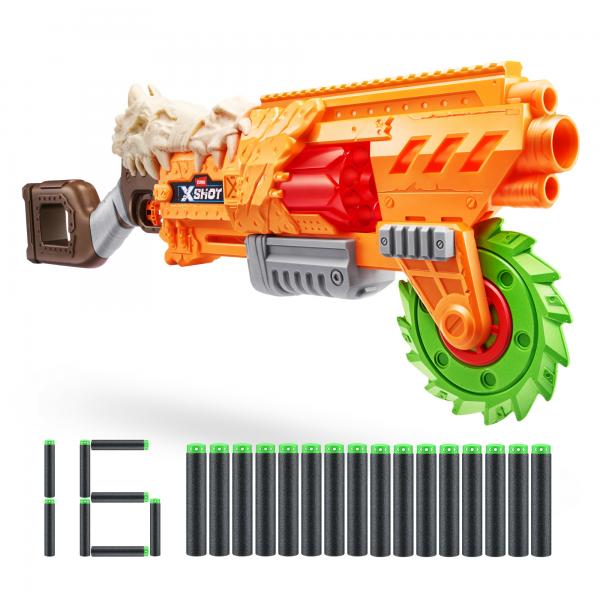Lanciatore Di Freccette - Zuru - X-Shot Horrorfire Doomsday - Lama Rotante In Schiuma - Gittata 27 M - 16 Freccette Incluse