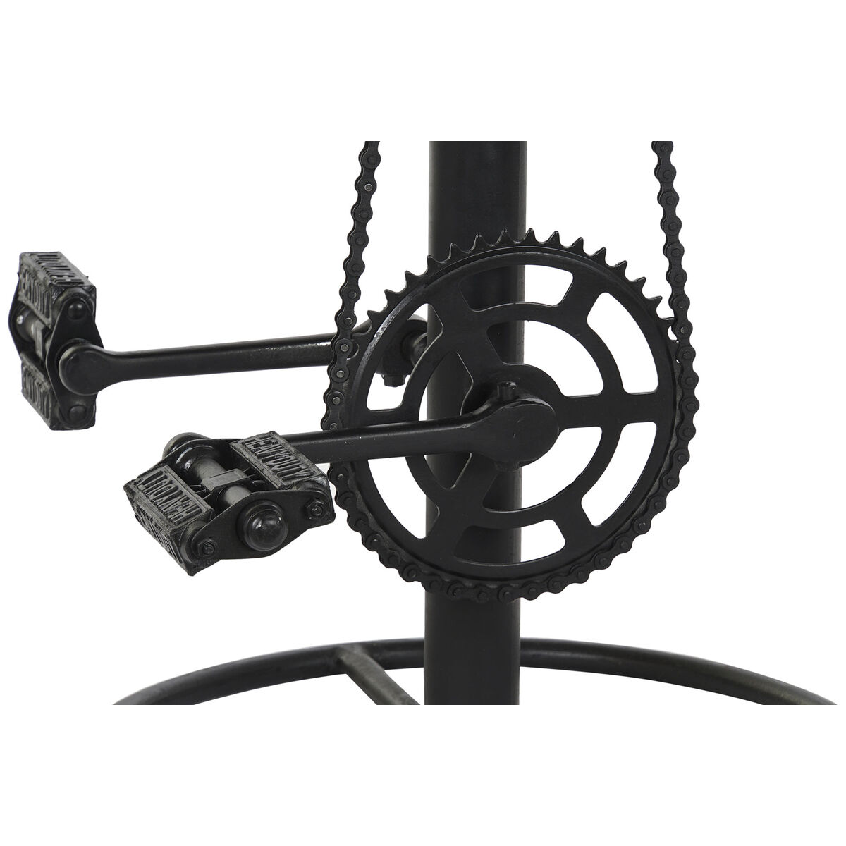 Sgabello Dkd Home Decor 45 X 46 X 118 Cm Nero Metallo Marrone - Image 4