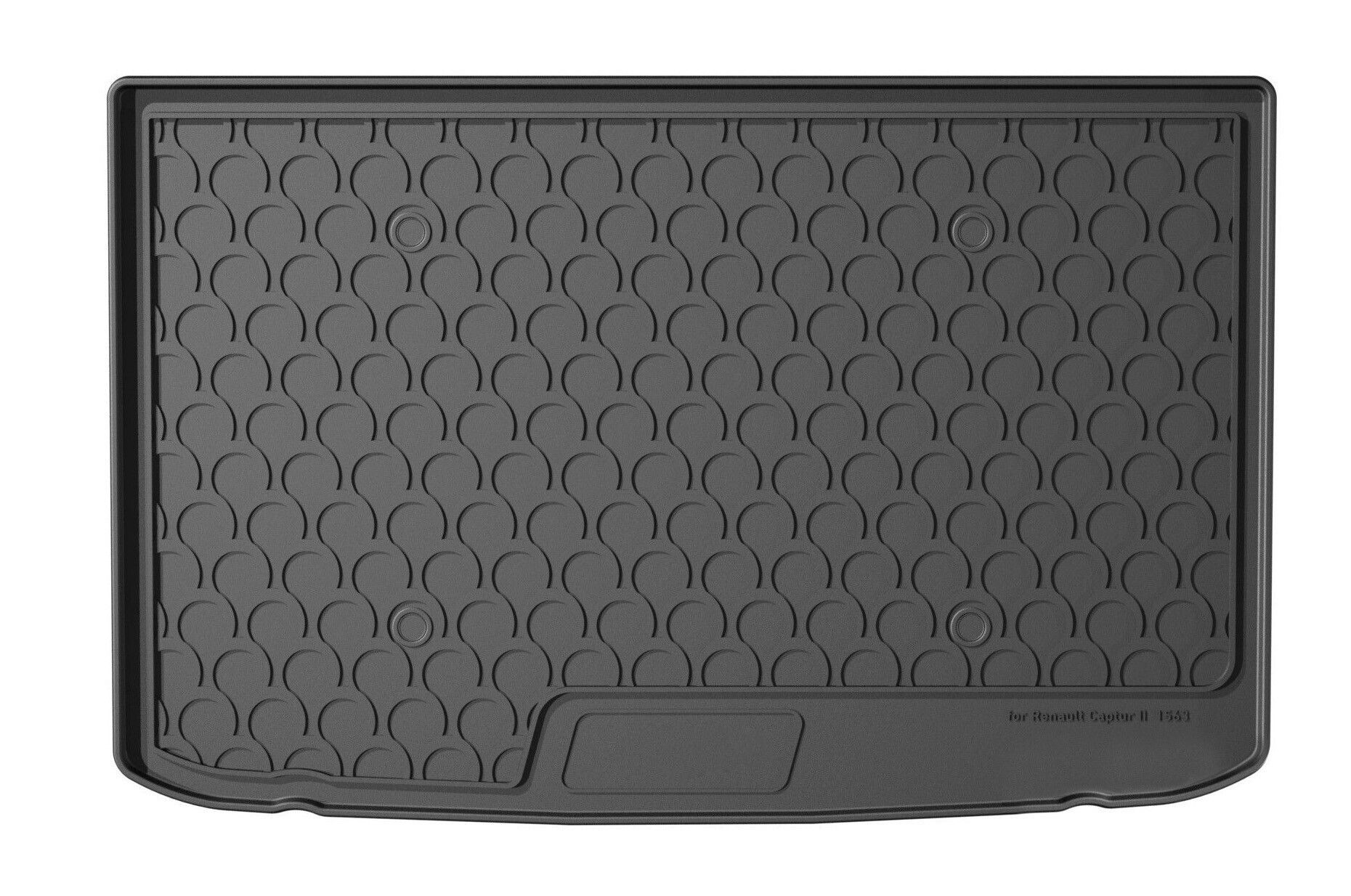 Vasca Baule Su Misura In Gomma Sintetica - Compatibile Per  Renault Captur (12/19>) Baule Alto