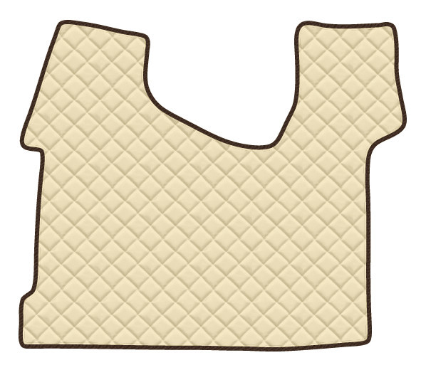 Tappeto Centrale In Skeentex - Panna - Compatibile Per Mercedes Actros Mp4 (09/11>09/19) Cabina Stretta, Tunnel - Mercedes Actros Mp5 (10/19>) Cabina