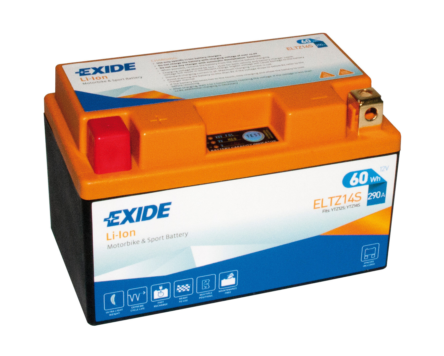 Batteria 12v - Exide Bike LI-Ion Lifepo4 - 60 Wh - 290 A