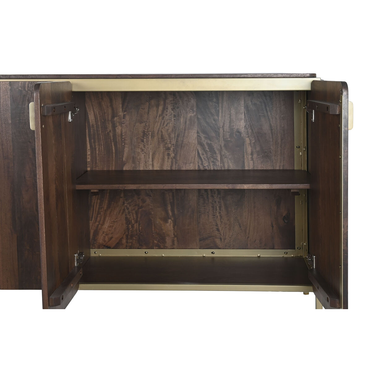 Credenza Dkd Home Decor Marrone Acciaio Legno Di Mango 160 X 40 X 81 cm - Image 3