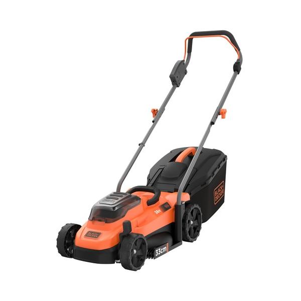 Black & Decker Rasaerba A Batteria 33cm Litio 36v - 2,5ah - 1 Batteria -1 Caricatore - 1 Serranda Mulching - Bcmw3336l1-qw