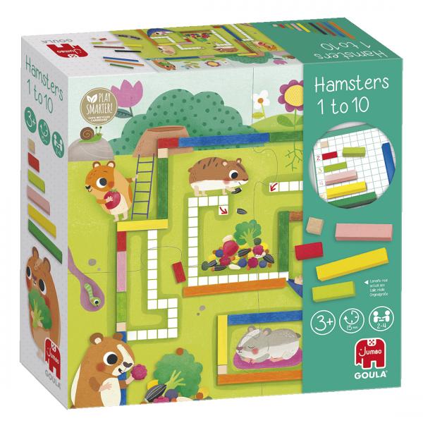 Gioco Educativo - Goula - 1-10 Matematica - Aiuta I Criceti Ad Accumulare Le Scorte Per L'inverno