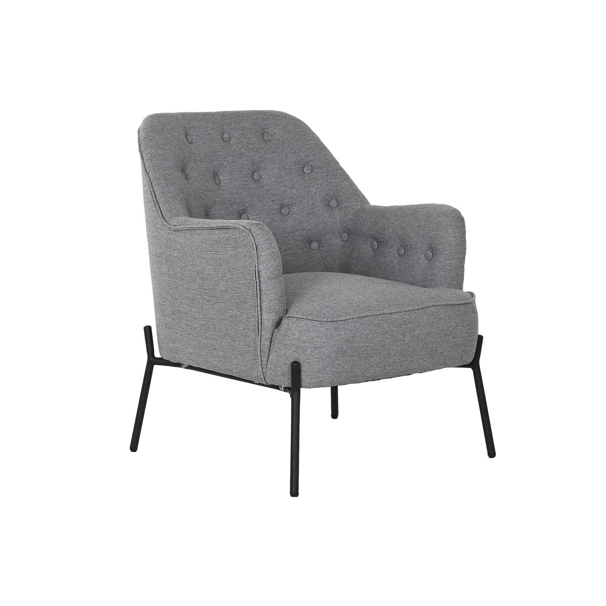 Poltrona Dkd Home Decor Grigio Metallo 65 X 73 X 79,5 cm