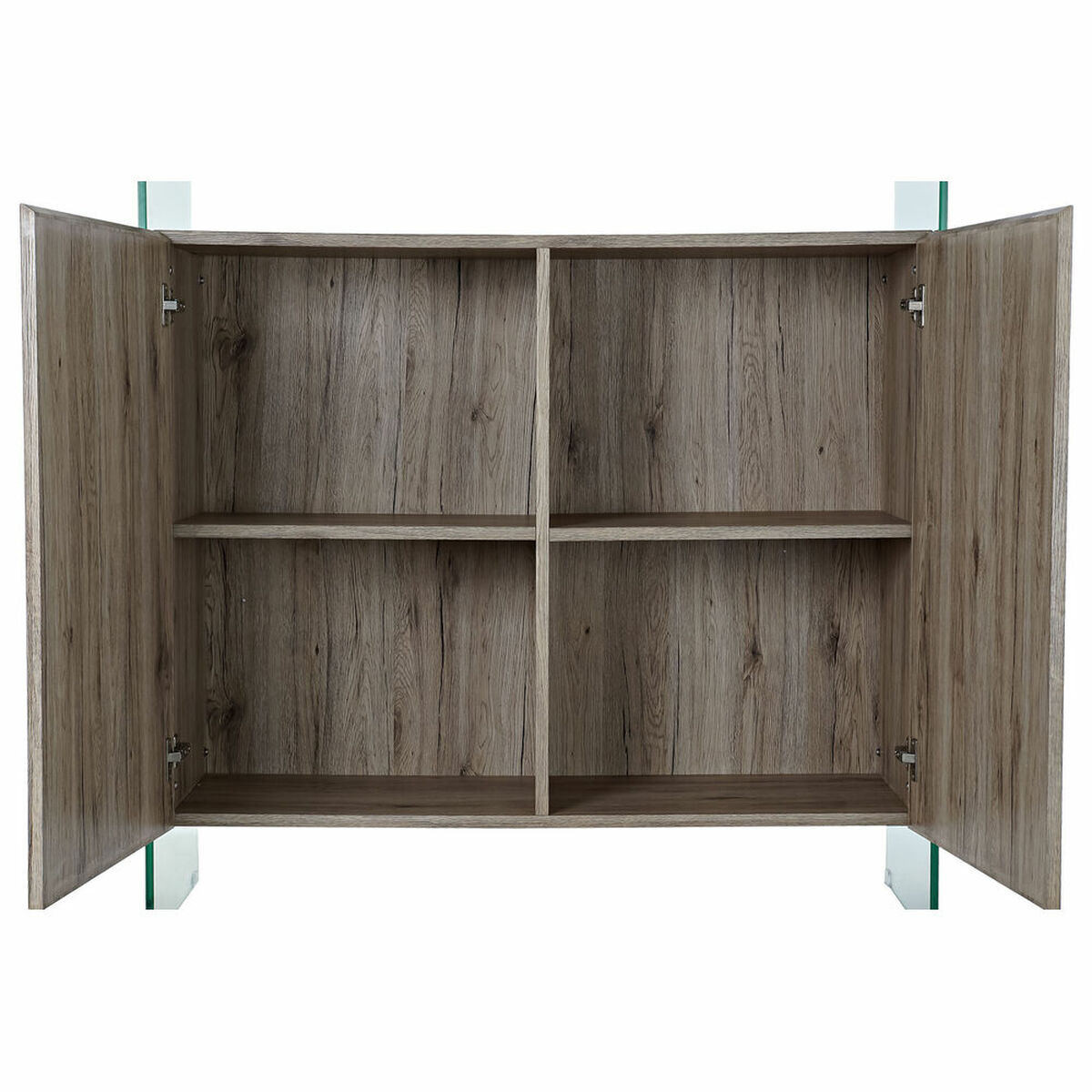Credenza Dkd Home Decor Naturale Vetro Temperato Legno Mdf 120 X 44 X 120 cm - Image 3