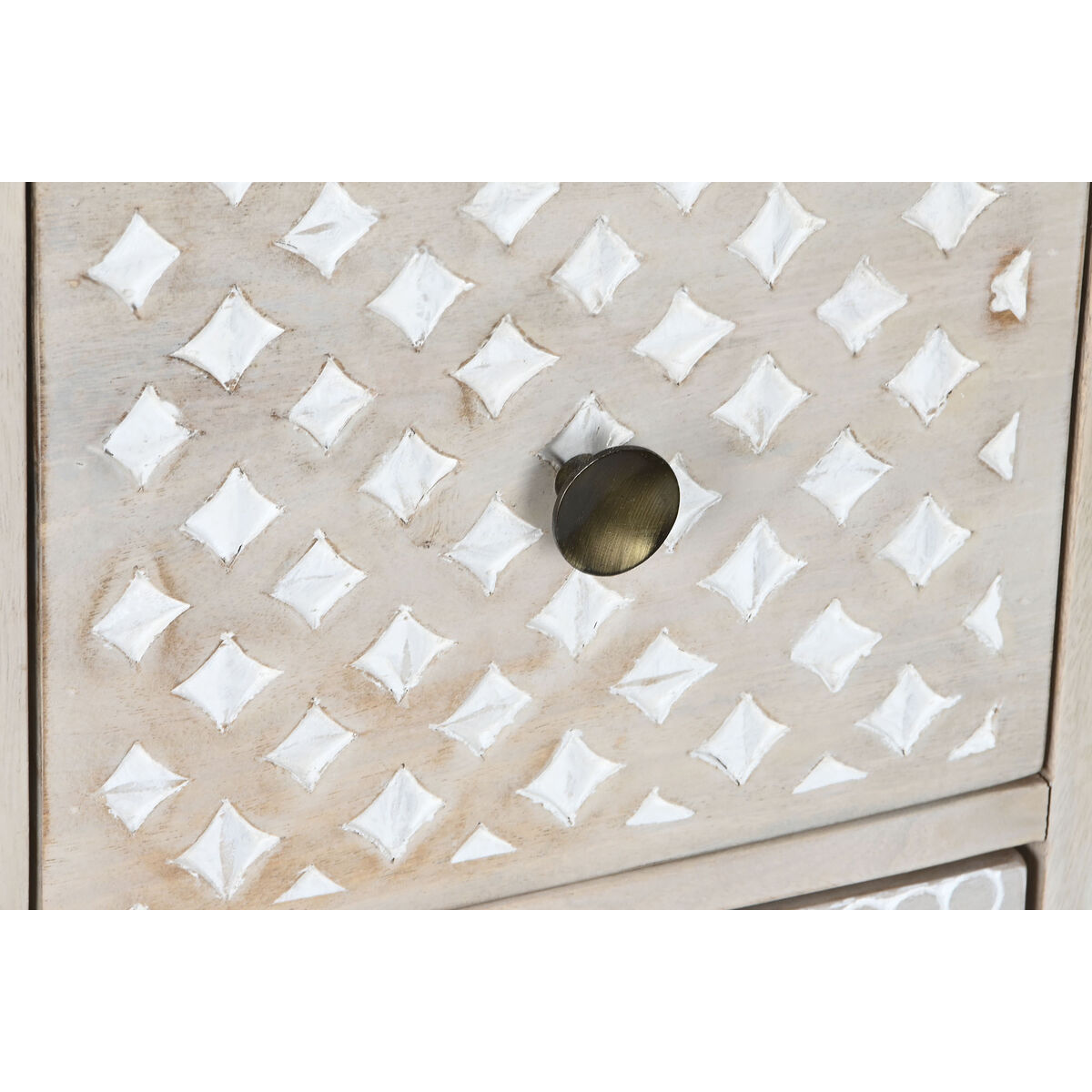 Credenza Dkd Home Decor Bianco Naturale Legno Di Mango 115 X 42 X 75 cm - Image 5