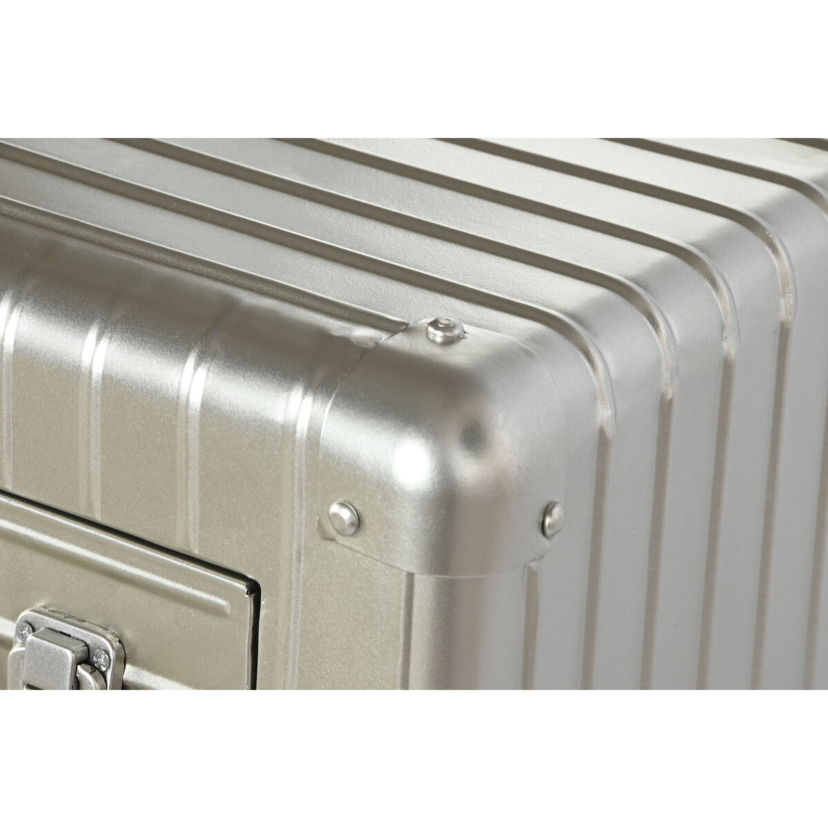 Credenza Home Esprit Argentato Metallo Legno Mdf 80 X 39 X 82 cm - Image 3