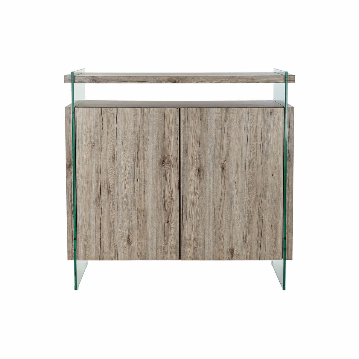Credenza Dkd Home Decor Naturale Vetro Temperato Legno Mdf 120 X 44 X 120 cm - Image 5