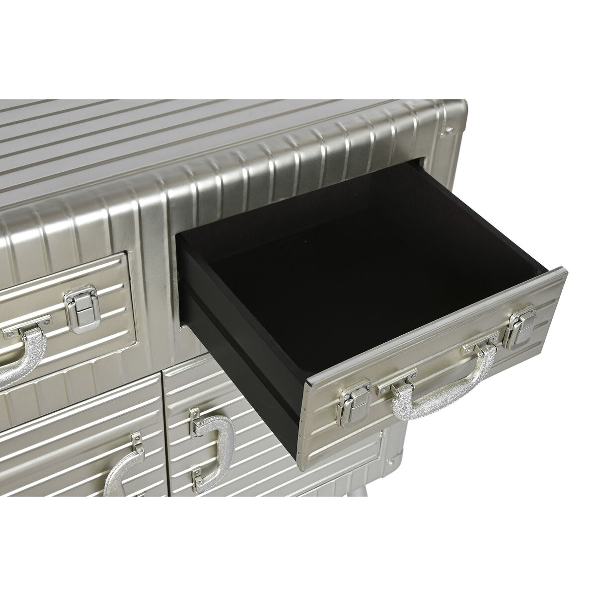 Credenza Home Esprit Argentato Metallo Legno Mdf 80 X 39 X 82 cm - Image 6