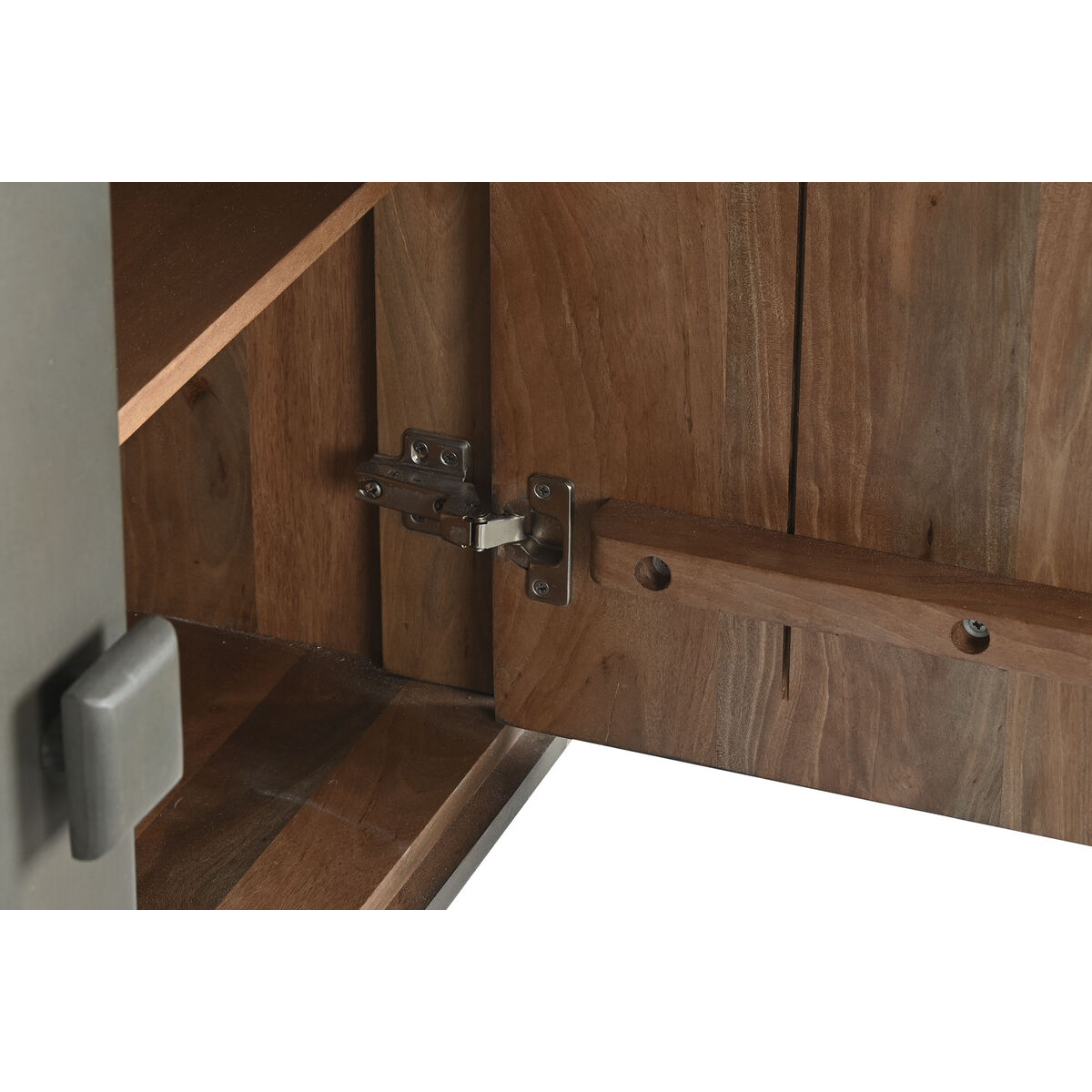 Credenza Dkd Home Decor Grigio Scuro Legno 177 X 38 X 75 cm - Image 4