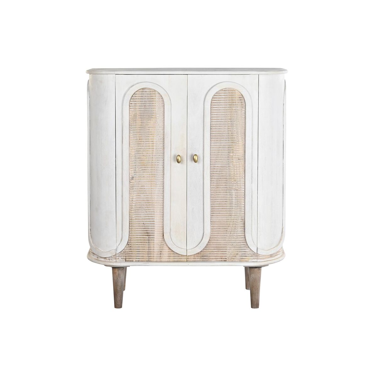 Credenza Dkd Home Decor Bianco Metallo Ferro Legno Di Mango 92 X 40 X 113 cm