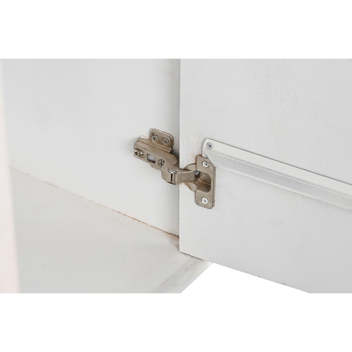 Credenza Dkd Home Decor Bianco Metallo Ferro Legno Di Mango 92 X 40 X 113 cm - Image 5