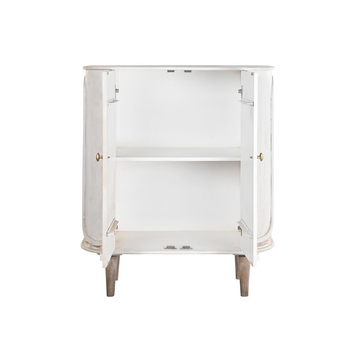 Credenza Dkd Home Decor Bianco Metallo Ferro Legno Di Mango 92 X 40 X 113 cm - Image 4