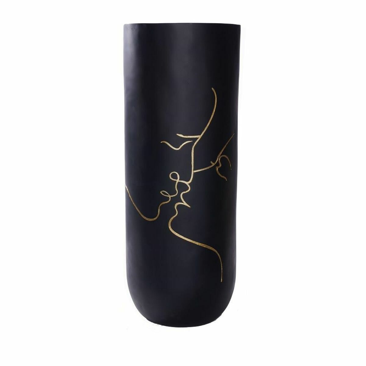 Vaso Dkd Home Decor Nero Resina Moderno (35 X 35 X 90 Cm)