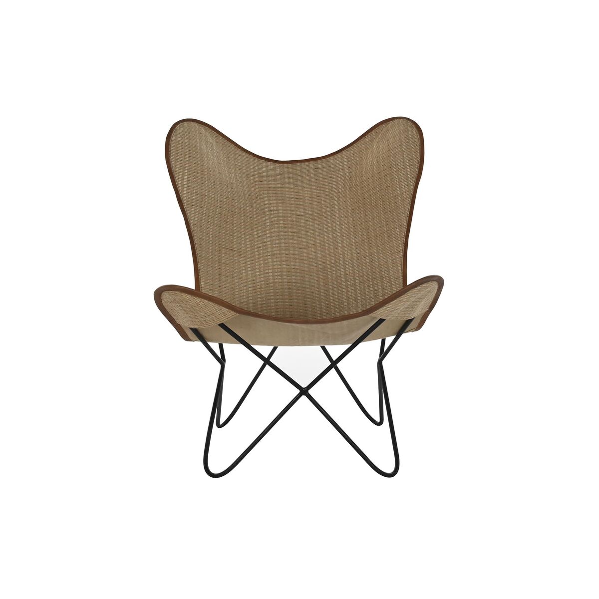 Sedia Dkd Home Decor Metallo Rattan (74 X 78 X 92 Cm)
