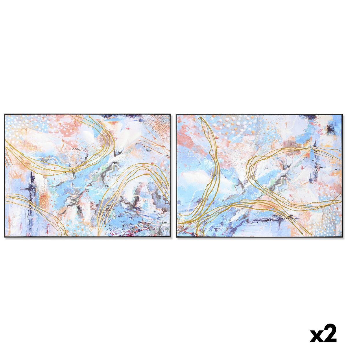 Tela Dkd Home Decor Polistirene Tela 122 X 4,5 X 92 cm