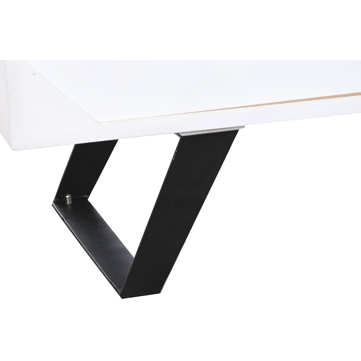 Credenza Dkd Home Decor Bianco Marrone Scuro Legno Di Mango 150 X 40 X 80 cm - Image 6