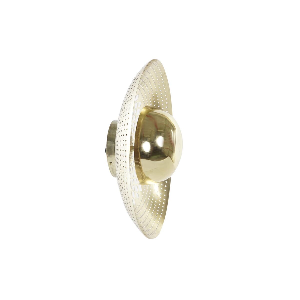 Applique Da Parete Dkd Home Decor Dorato Metallo 40 W Indiano 220 V 40 X 40 X 15 cm - Image 3