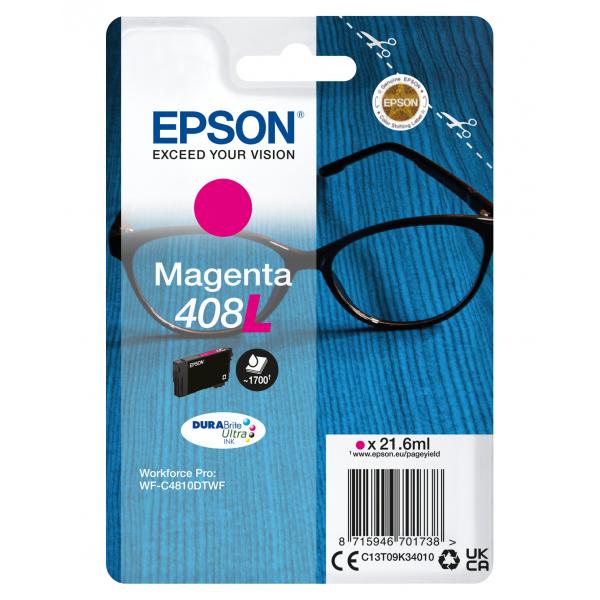 Epson 408l - 21,6 Ml - Magenta - Originale - Confezione In Blister
