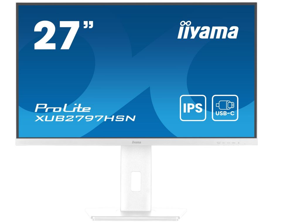 Iiyama Prolite Xub2797hsN-W2 68,58cm (27") LeD-Monitor - 1920x1080 - 1x Displayport 1.2 / 1xhdmi 1.4 - Weiß (xub2797hsN-W2)