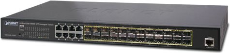 Planet GS-5220-16s8cr - Switch - Managed - 24 X Gigabit Sfp + 8 X Shared 10/100/1000 - An Rack Montierbar (gS-5220-16s8cr)