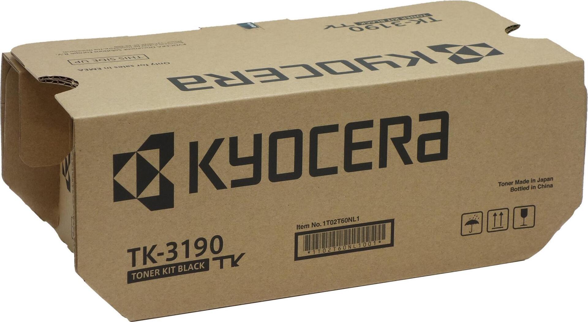 Kyocera Tk 3190 - Schwarz - Original - Tonerpatrone - Für Ecosys M3655idn, M3660idn, P3055dn, P3060dn, P3155dn (1t02t60nlc)