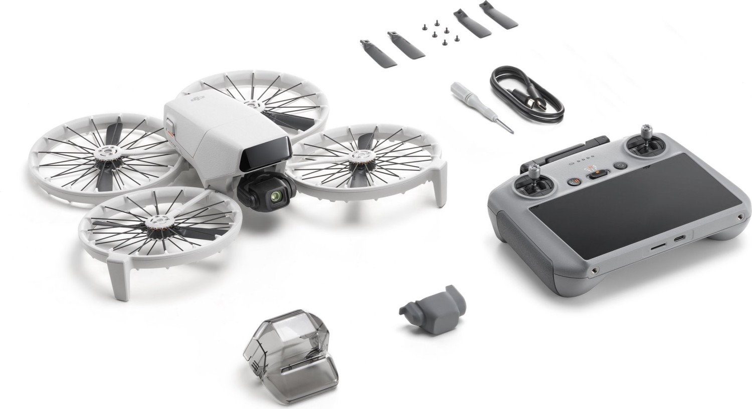 Dji Flip (dji Rc 2) -  (rc 2 Fernsteuerung Mit Bildschirm), Drohne Mit Kamera  (181161)