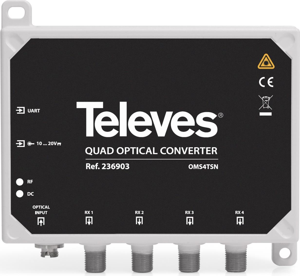 Umsetzer Oms4tsn Optischer Sat - Quad+ Terr. (oms4tsn)