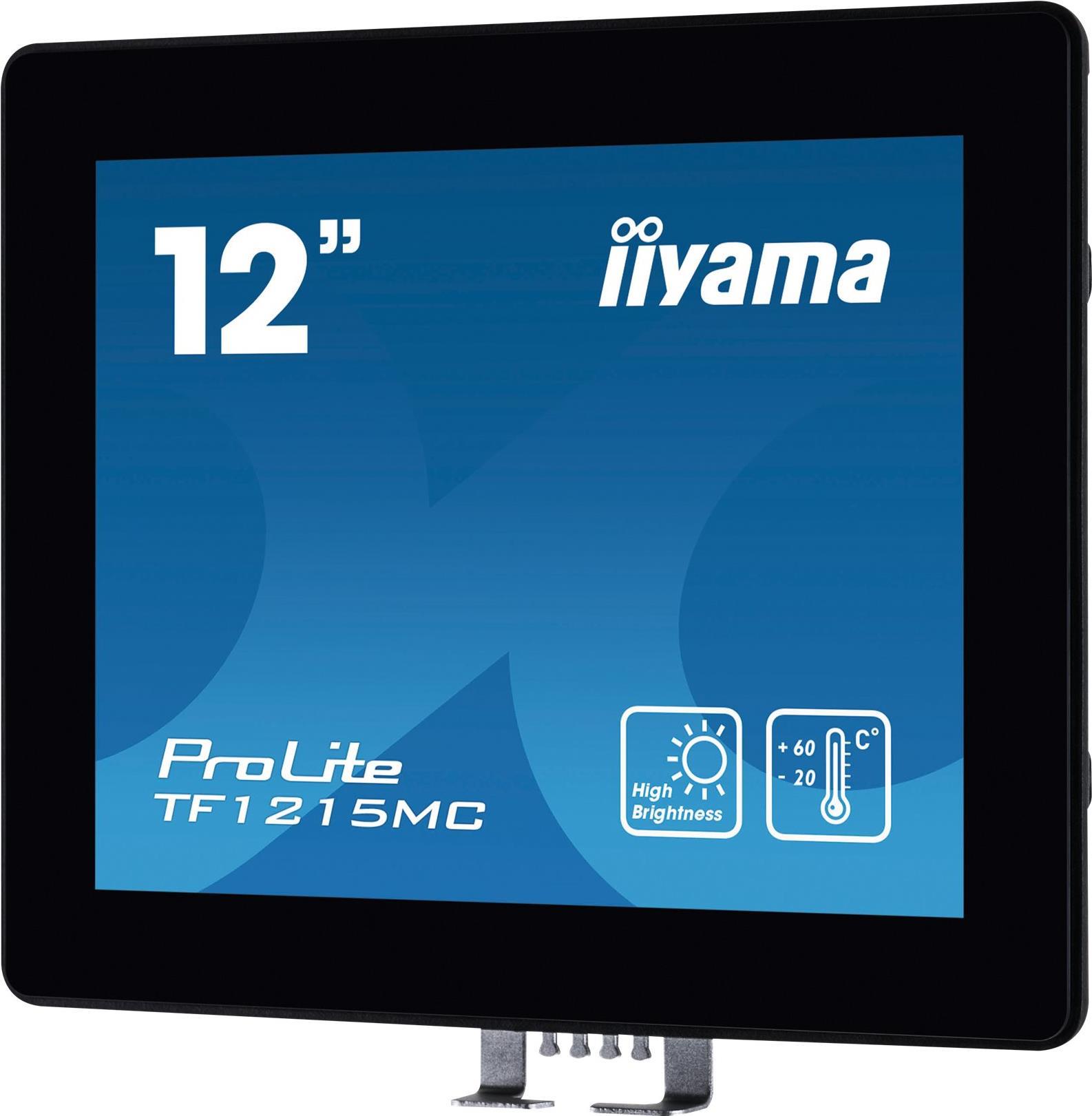 Iiyama Prolite Tf1215mC-B1, 30,5cm (12"), Projected Capacitive, 10 Tp, Kit (usb), Schwarz Touchmonitor (rahmenlos, OpeN-Frame, 4:3), Bildschirmdiagon